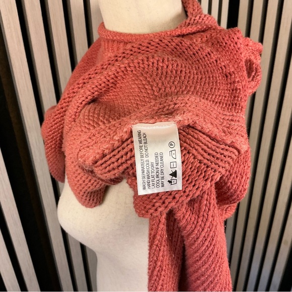 Orvis Coral Crew Neck 100% Cotton Sweater Sz Lg - Picture 5 of 5